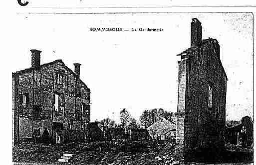 Ville de SOMMESOUS Carte postale ancienne