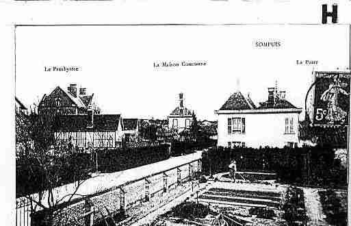 Ville de SOMPUIS Carte postale ancienne