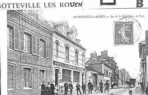 Ville de SOTTEVILLELESROUEN Carte postale ancienne