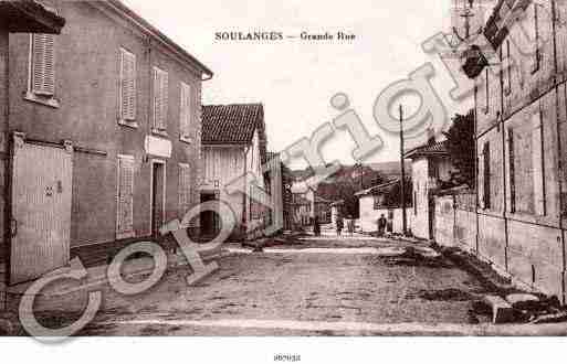 Ville de SOULANGES Carte postale ancienne