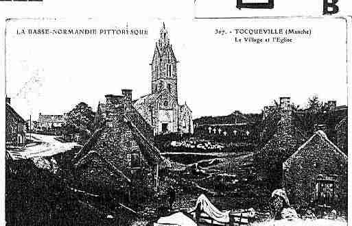 Ville de TOCQUEVILLE Carte postale ancienne