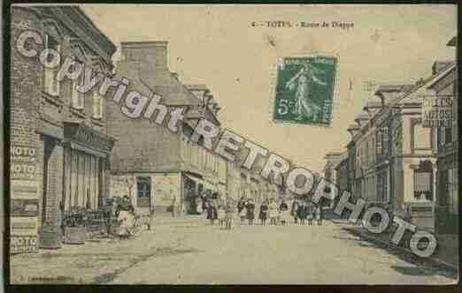 Ville de TOTES Carte postale ancienne