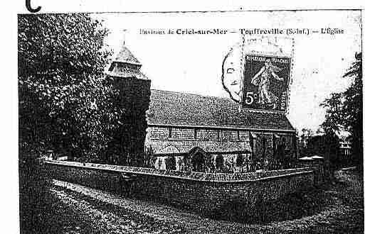 Ville de TOUFFREVILLESUREU Carte postale ancienne