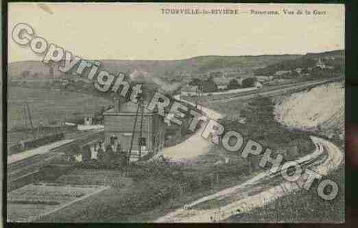 Ville de TOURVILLELARIVIERE Carte postale ancienne