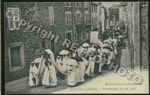 Ville de VALLA(LA) Carte postale ancienne