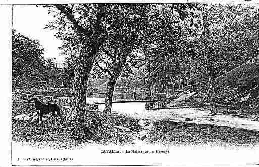 Ville de VALLA(LA) Carte postale ancienne