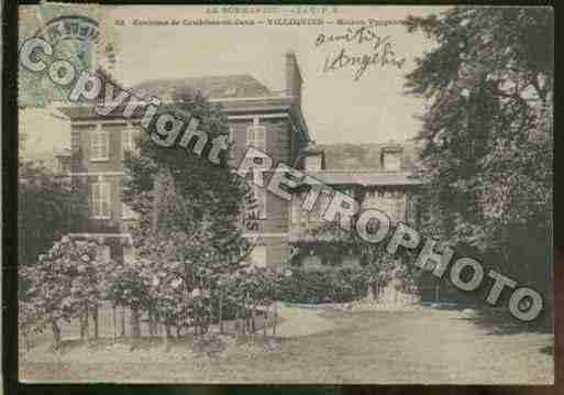 Ville de VILLEQUIER Carte postale ancienne