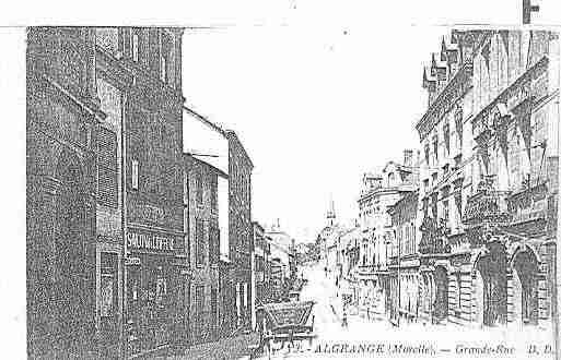 Ville de ALGRANGE Carte postale ancienne