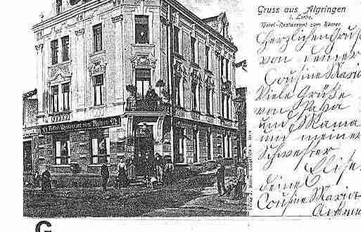 Ville de ALGRANGE Carte postale ancienne