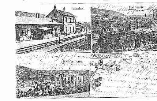 Ville de ALGRANGE Carte postale ancienne