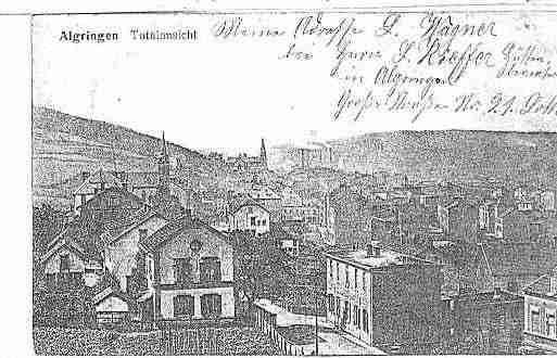 Ville de ALGRANGE Carte postale ancienne