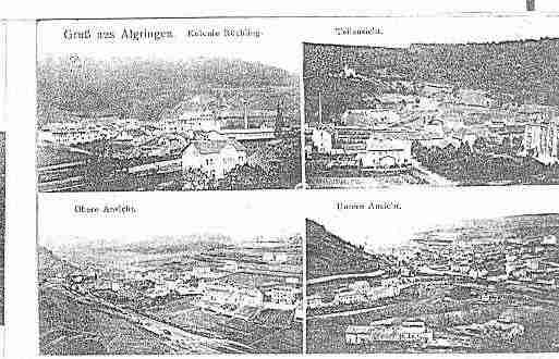 Ville de ALGRANGE Carte postale ancienne