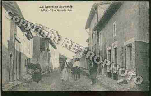 Ville de AMANCE Carte postale ancienne