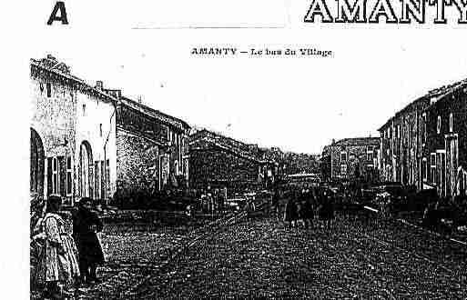 Ville de AMANTY Carte postale ancienne