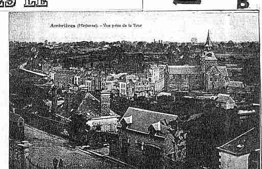 Ville de AMBRIERESLESVALLEES Carte postale ancienne