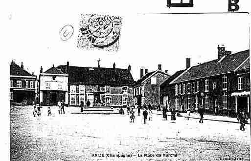 Ville de AVIZE Carte postale ancienne