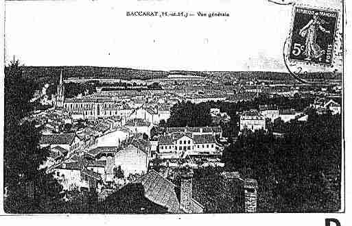 Ville de BACCARAT Carte postale ancienne