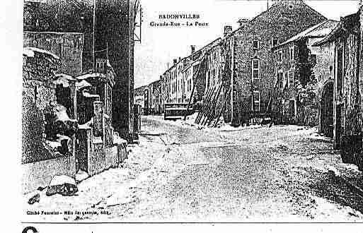 Ville de BADONVILLER Carte postale ancienne