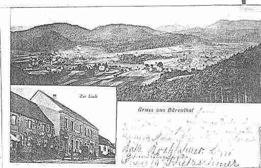 Ville de BAERENTHAL Carte postale ancienne