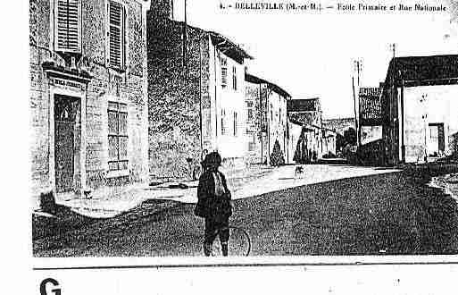 Ville de BELLEVILLE Carte postale ancienne