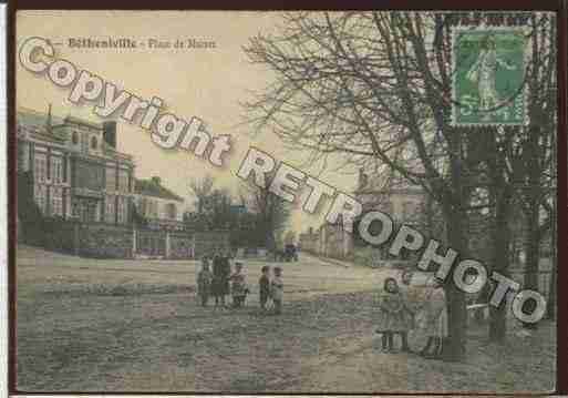 Ville de BETHENIVILLE Carte postale ancienne