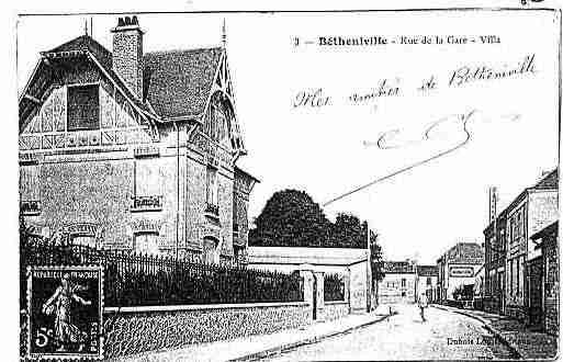 Ville de BETHENIVILLE Carte postale ancienne