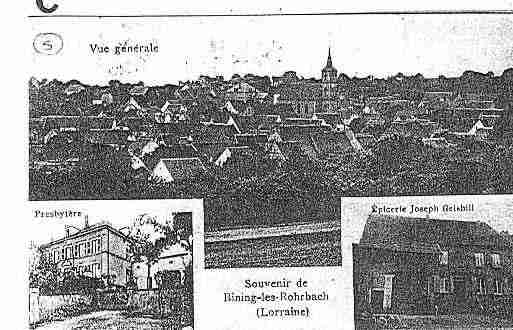 Ville de BINING Carte postale ancienne