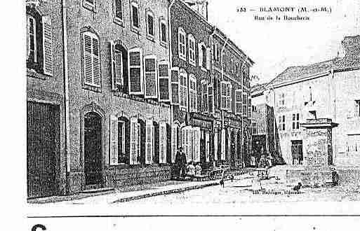 Ville de BLAMONT Carte postale ancienne