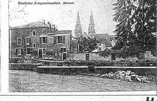 Ville de BLAMONT Carte postale ancienne