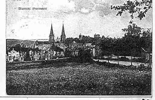 Ville de BLAMONT Carte postale ancienne