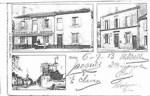 Ville de BORNY Carte postale ancienne