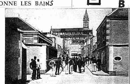 Ville de BOURBONNELESBAINS Carte postale ancienne