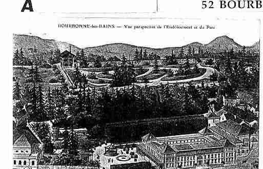 Ville de BOURBONNELESBAINS Carte postale ancienne