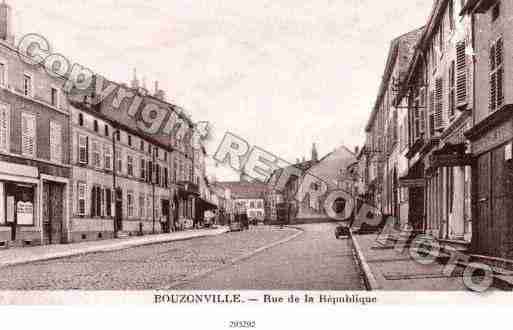 Ville de BOUZONVILLE Carte postale ancienne