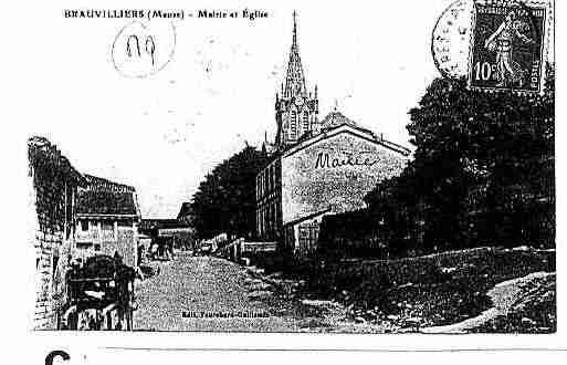 Ville de BRAUVILLIERS Carte postale ancienne