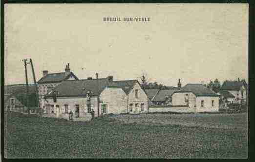 Ville de BREUIL Carte postale ancienne