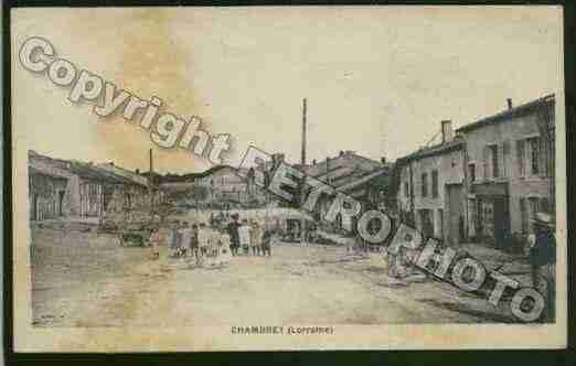 Ville de CHAMBREY Carte postale ancienne