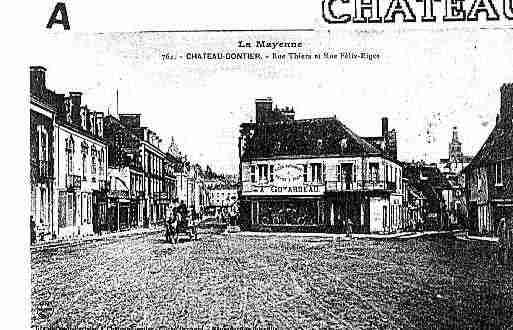 Ville de CHATEAUGONTIERBAZOUGES Carte postale ancienne