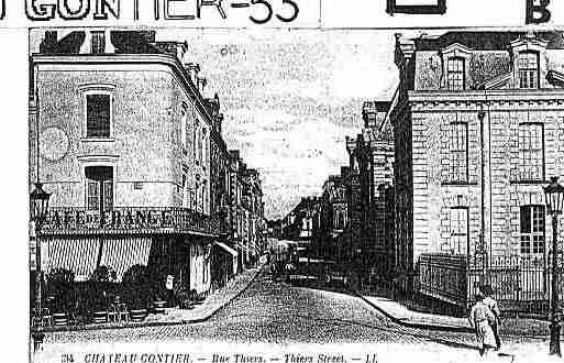 Ville de CHATEAUGONTIERBAZOUGES Carte postale ancienne