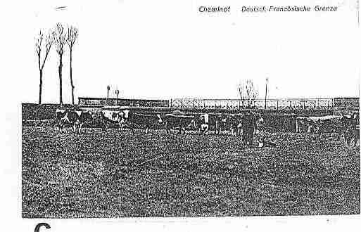 Ville de CHEMINOT Carte postale ancienne