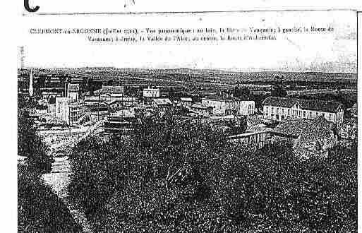 Ville de CLERMONTENARGONNE Carte postale ancienne