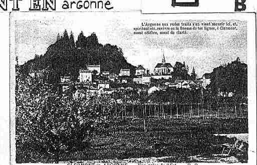 Ville de CLERMONTENARGONNE Carte postale ancienne