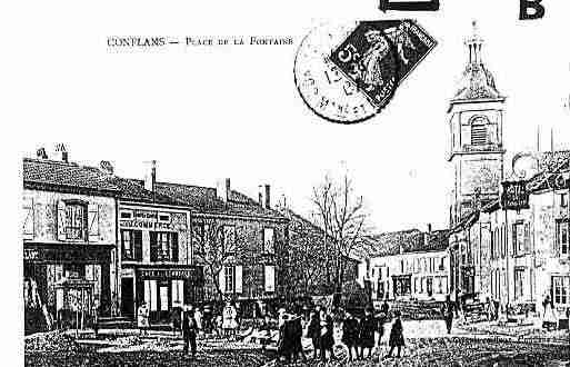 Ville de CONFLANSENJARNISY Carte postale ancienne