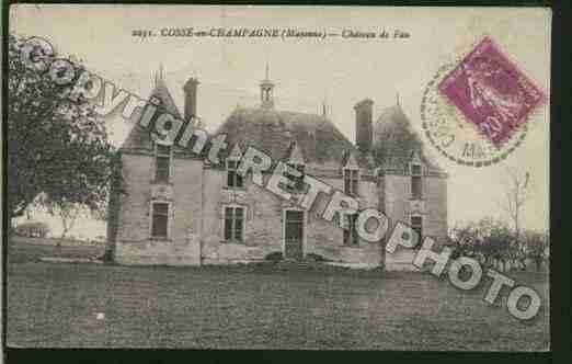 Ville de COSSEENCHAMPAGNE Carte postale ancienne