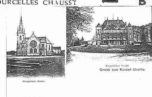 Ville de COURCELLESCHAUSSY Carte postale ancienne