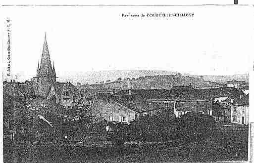 Ville de COURCELLESCHAUSSY Carte postale ancienne