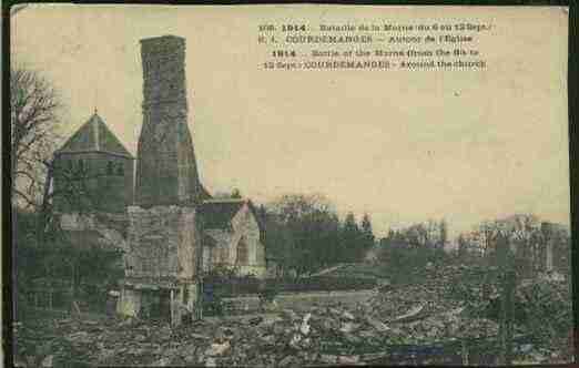 Ville de COURDEMANGES Carte postale ancienne