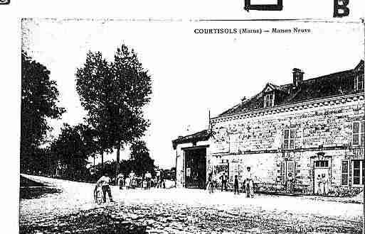 Ville de COURTISOLS Carte postale ancienne