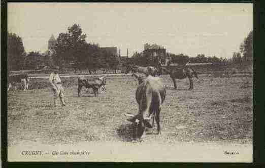 Ville de CRUGNY Carte postale ancienne