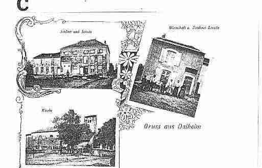 Ville de DALHAIN Carte postale ancienne